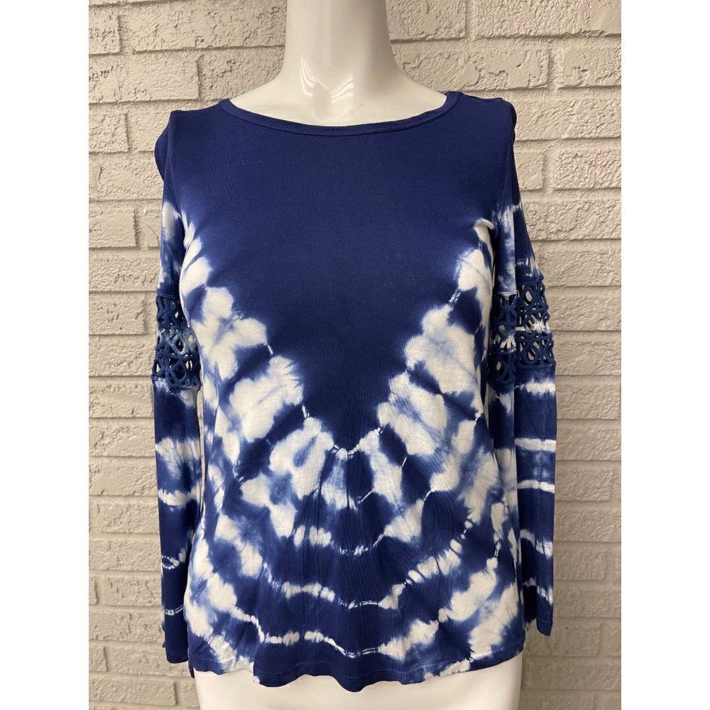 Jessica Simpson Tie Dye Bell Sleeve Top Size L NWT